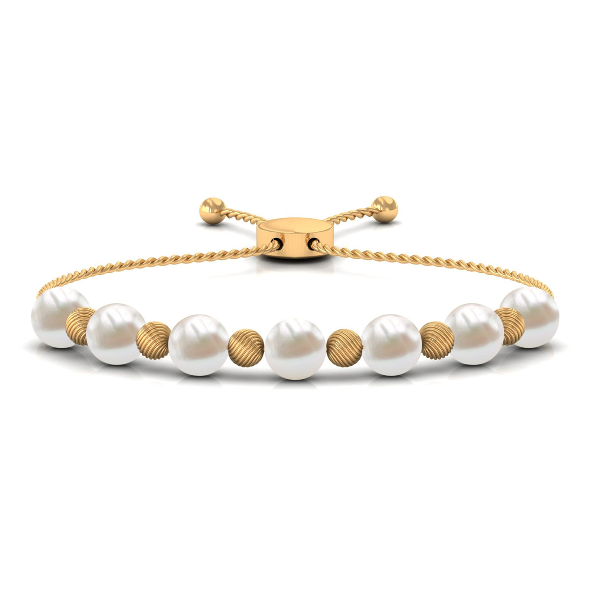 Cultured Freshwater Pearl Bolo Bracelet for Women