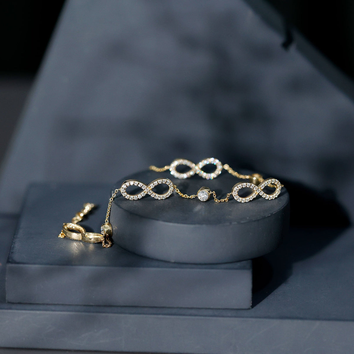Lab Grown Diamond Infinity Bracelet for Women