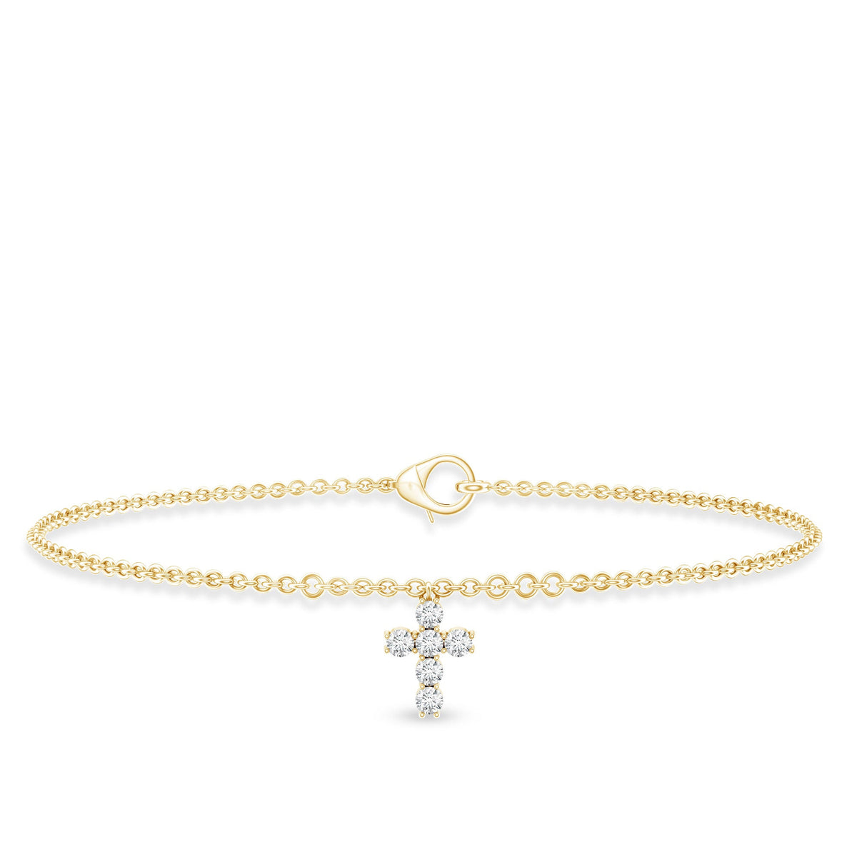 Certified Lab Grown Diamond Cross Bracelet