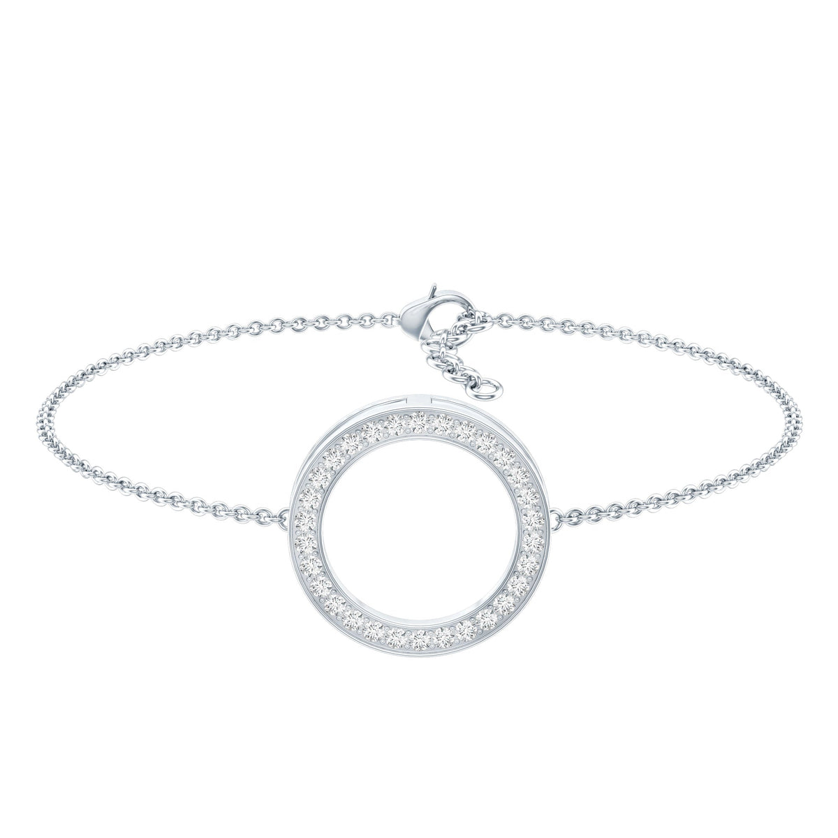 Certified Lab Grown Diamond Circle Bracelet for Women