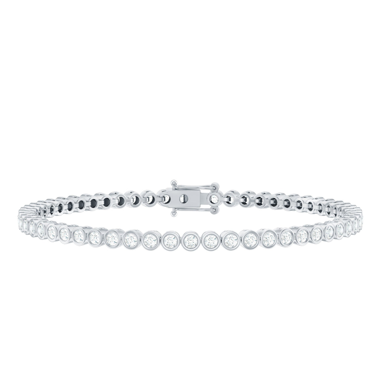 Certified Moissanite Wedding Tennis Bracelet For Bride