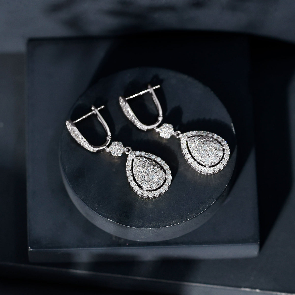 Lab Grown Diamond Bridal Drop Earrings