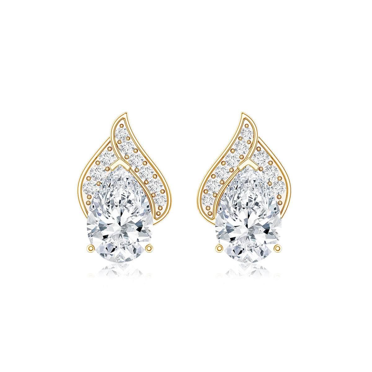 Classic 1.5 Carat Moissanite Stud Earrings with Screw Back
