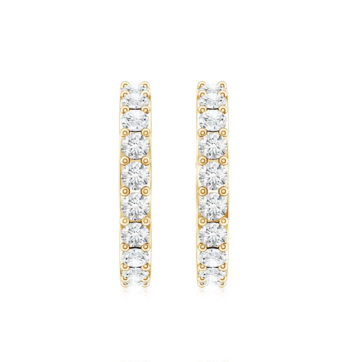 Certified Diamond Small Hoop Earrings