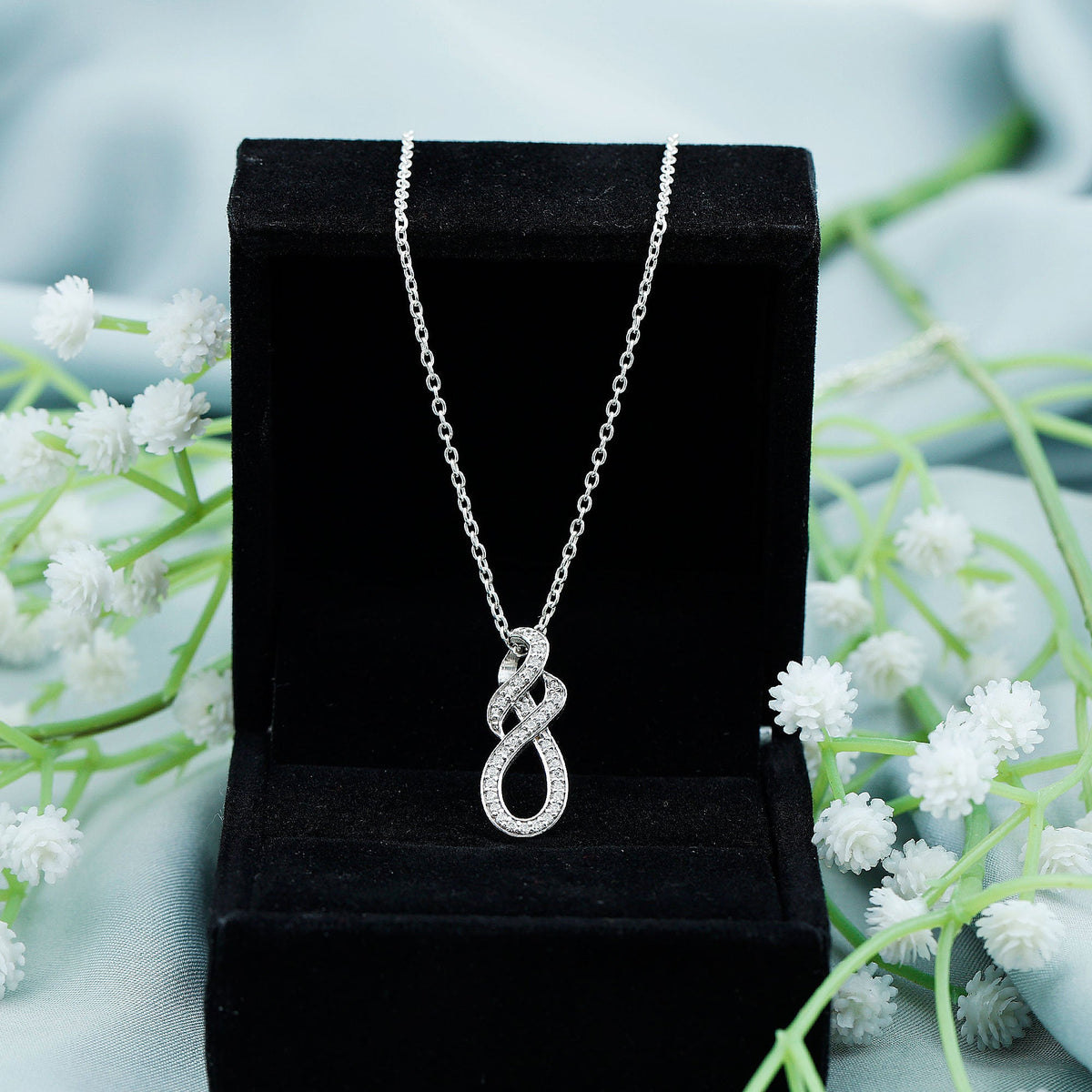 Certified Lab Grown Diamond Infinity Pendant Necklace