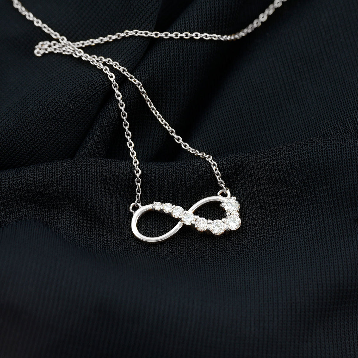 Diamond Infinity Pendant Necklace For Women
