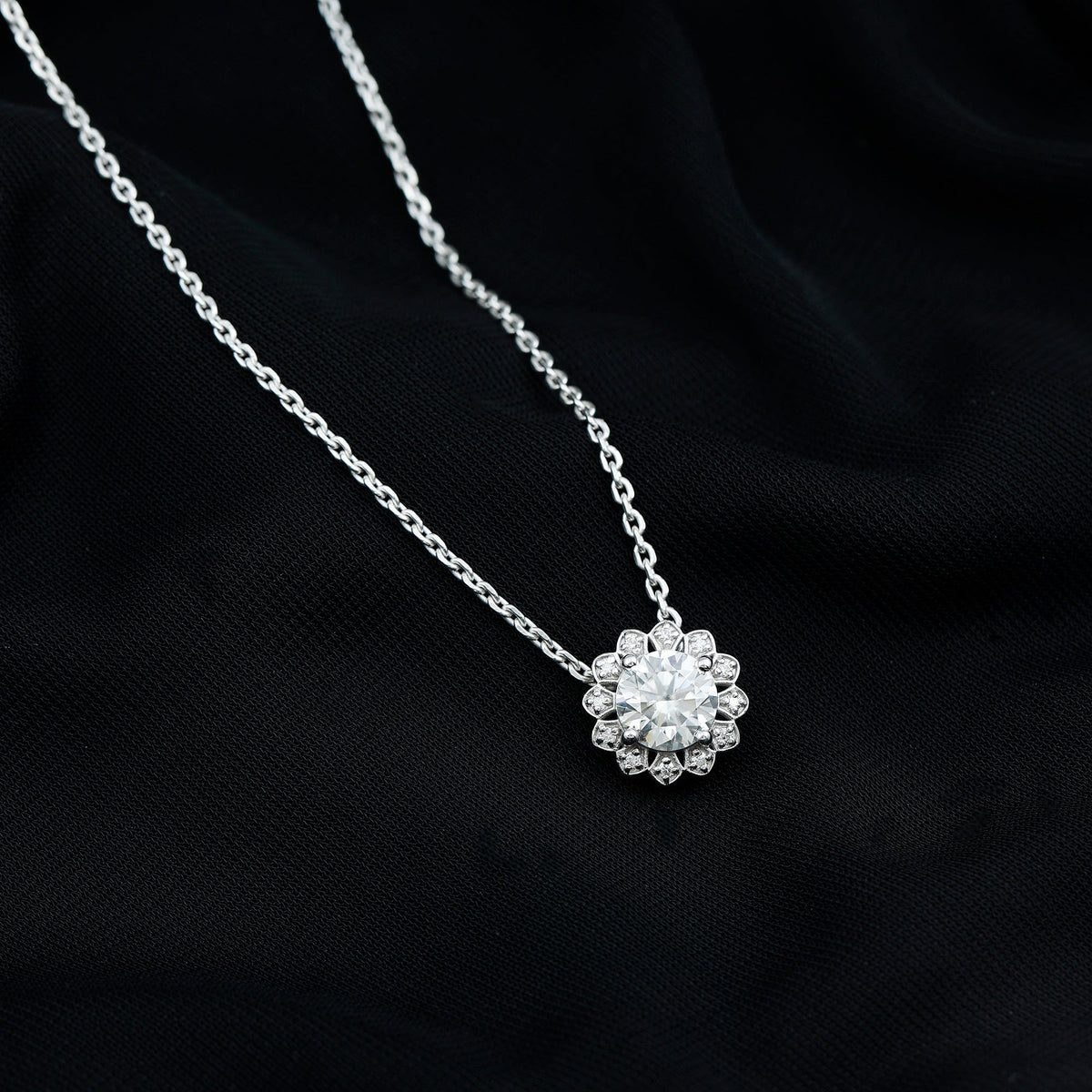 Certified 2 Carat Lab Grown Diamond Cocktail Necklace For Women