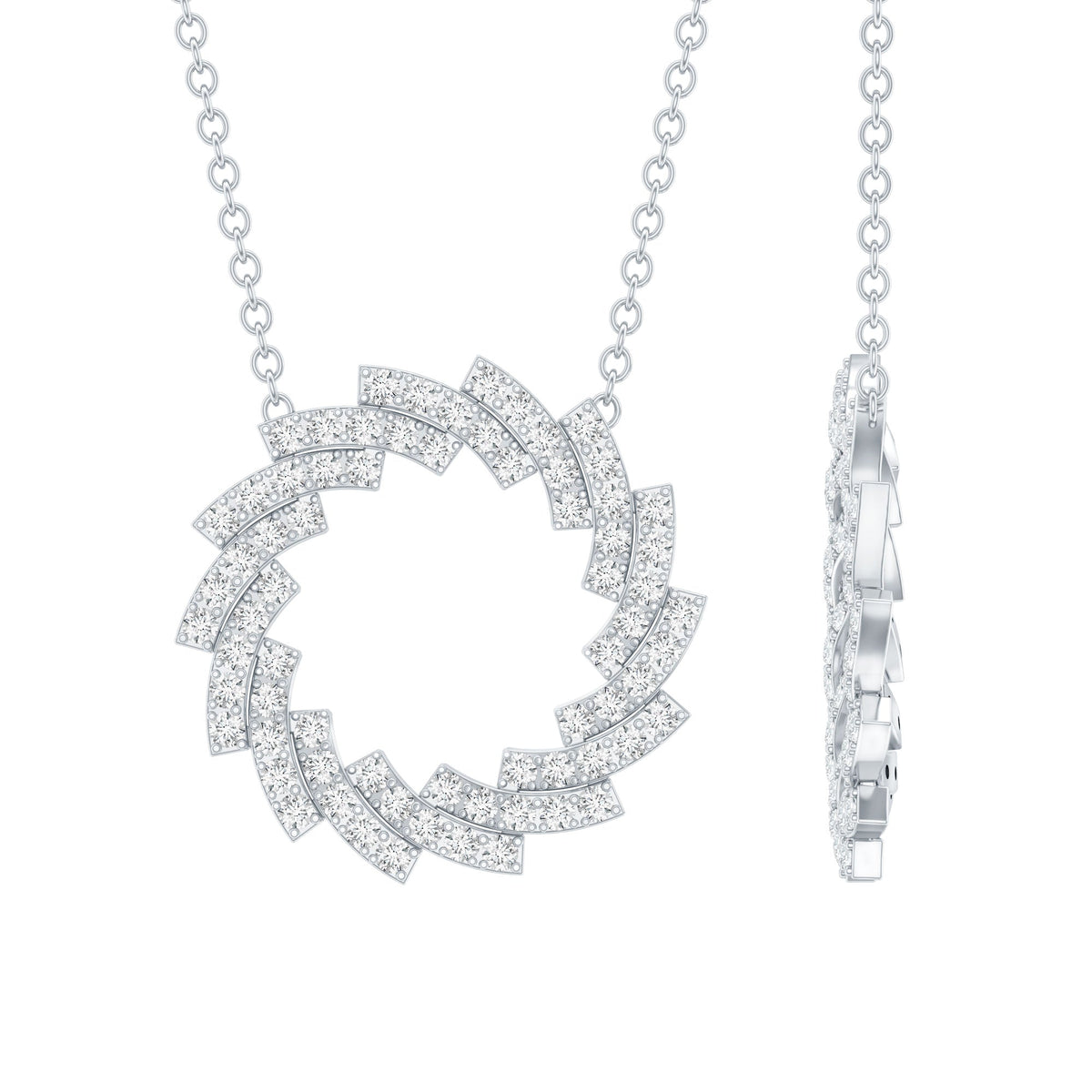 Lab Grown Diamond Designer Eternity Necklace