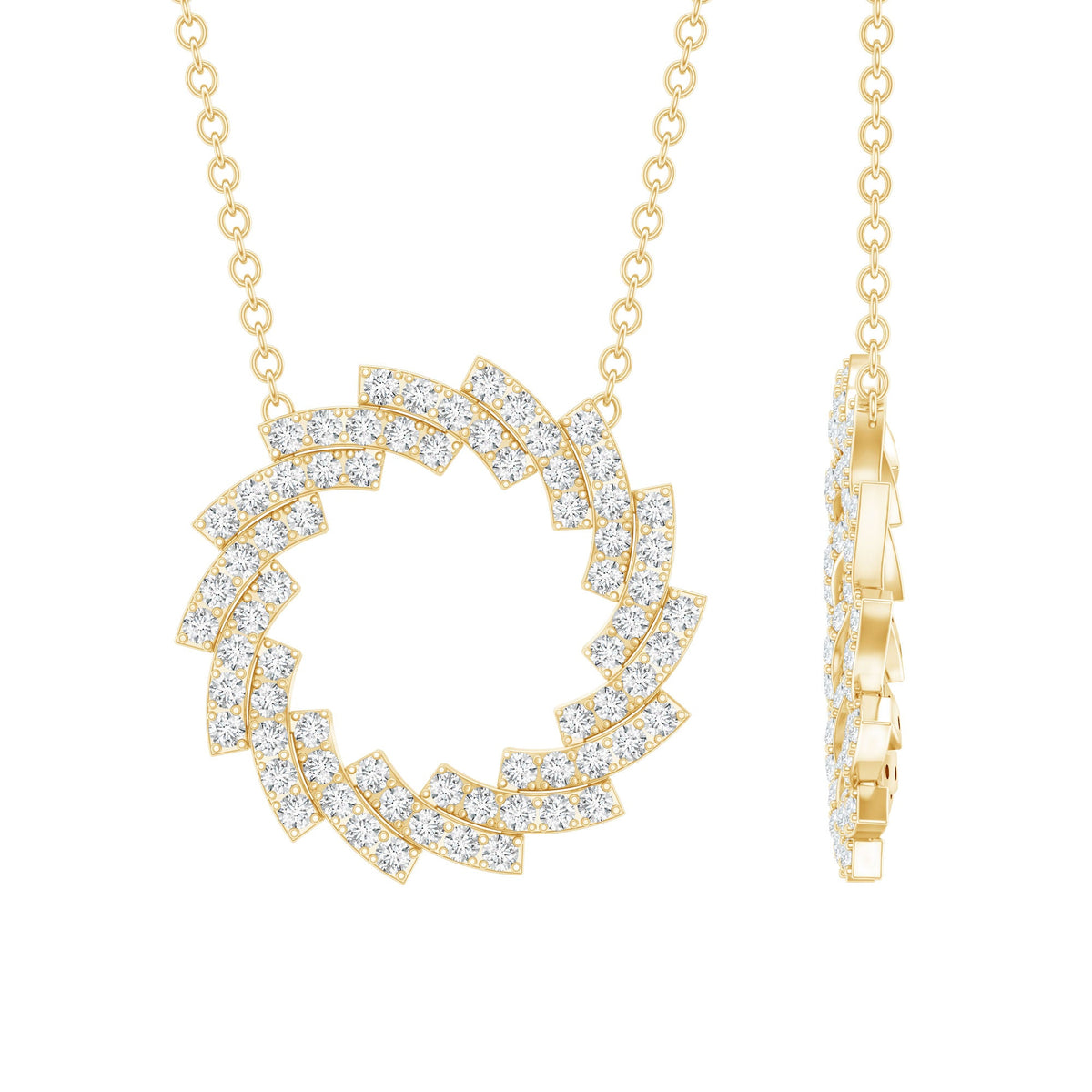 Lab Grown Diamond Designer Eternity Necklace