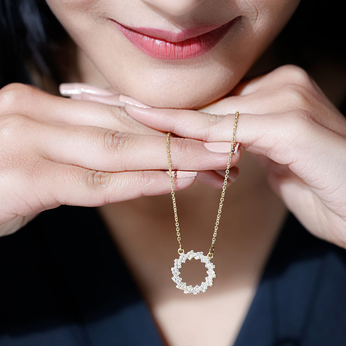 Lab Grown Diamond Designer Eternity Necklace