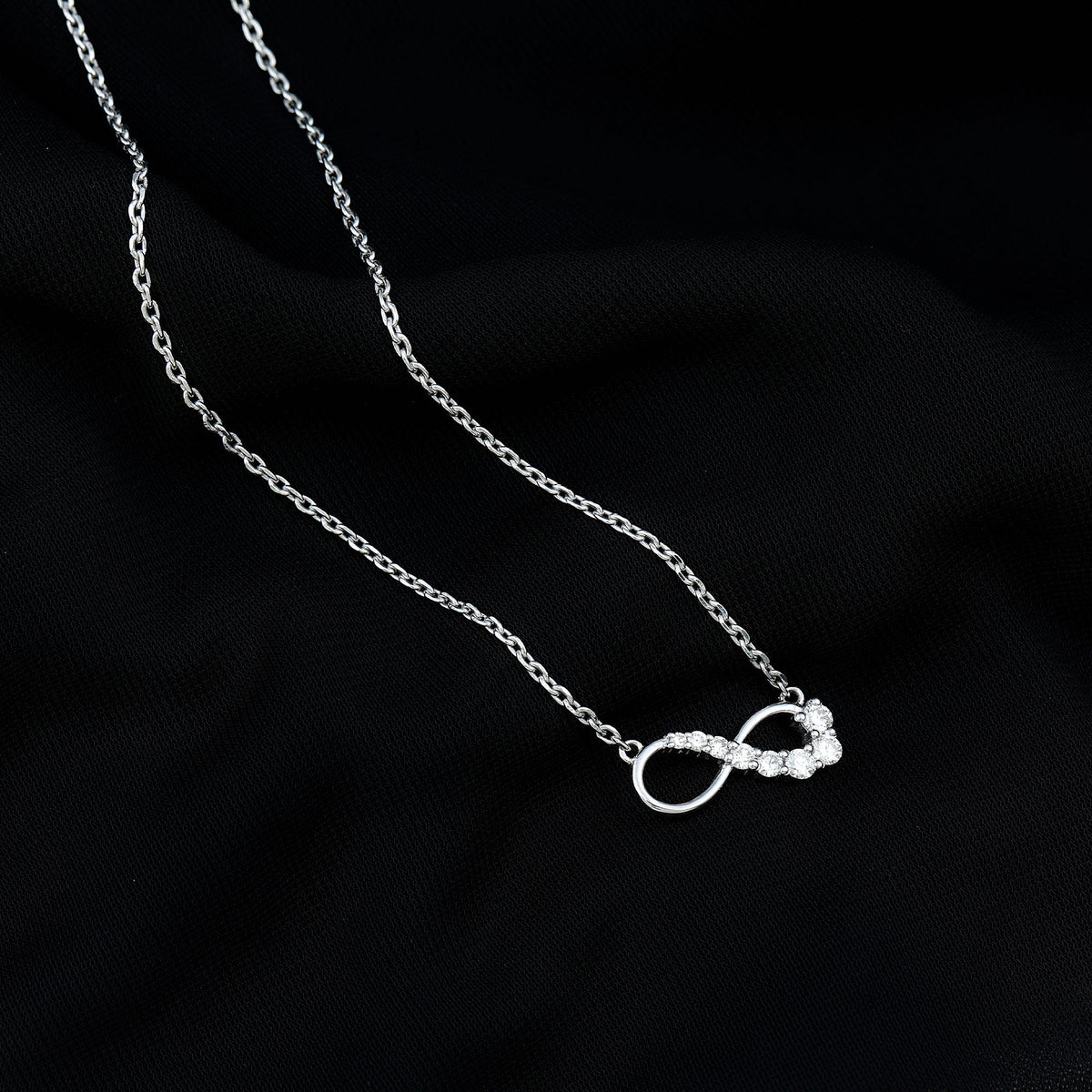 Diamond Infinity Pendant Necklace For Women