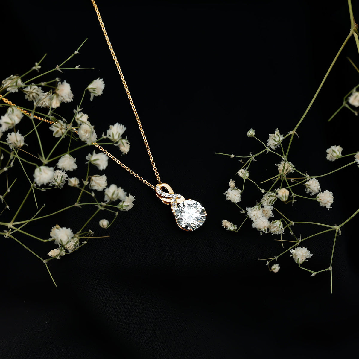 2 Carat Lab Grown Diamond Infinity Pendant Necklace