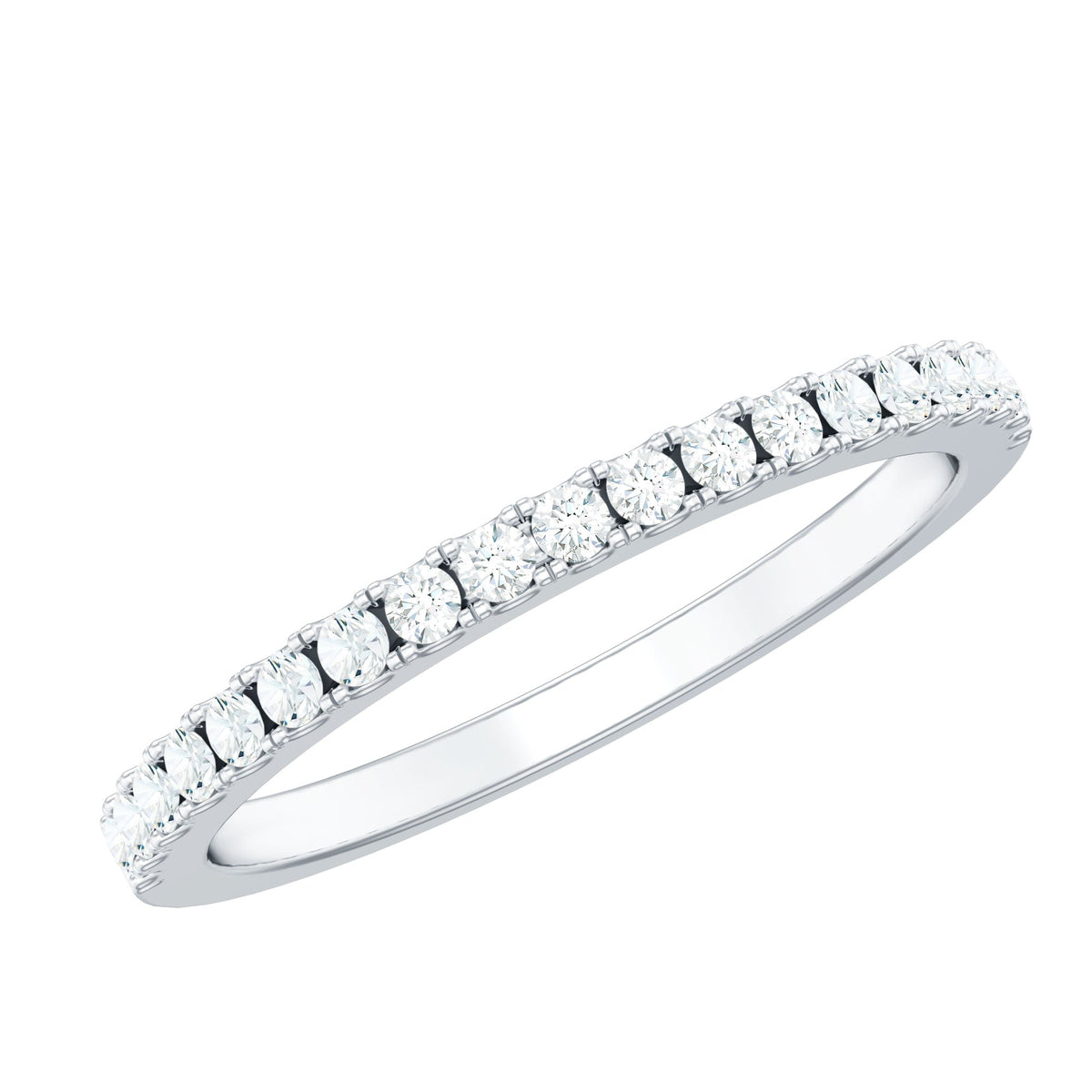 French Pave Diamond Eternity Wedding Ring
