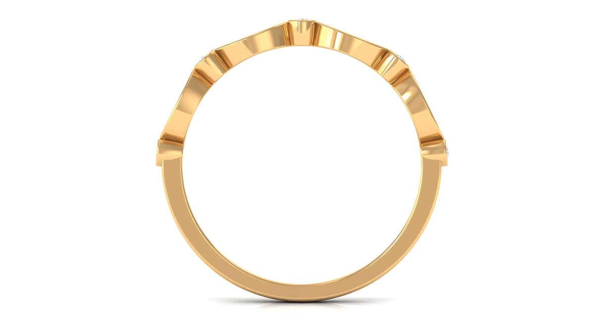 Certified Natural Diamond Half Eternity Ring for Anniversary