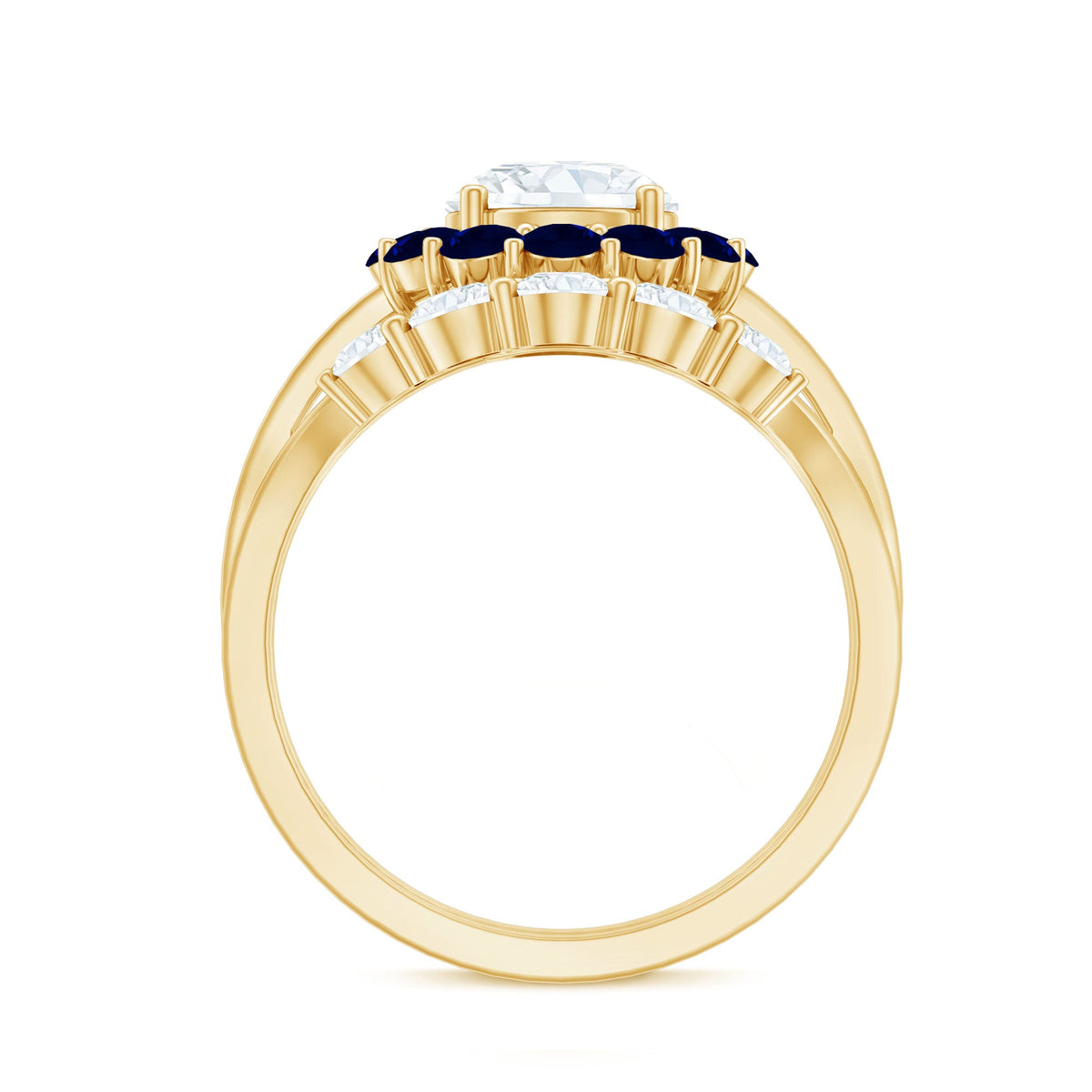 Certified 1.2 Carat Lab Grown Diamond Engagement Ring with Enhancer