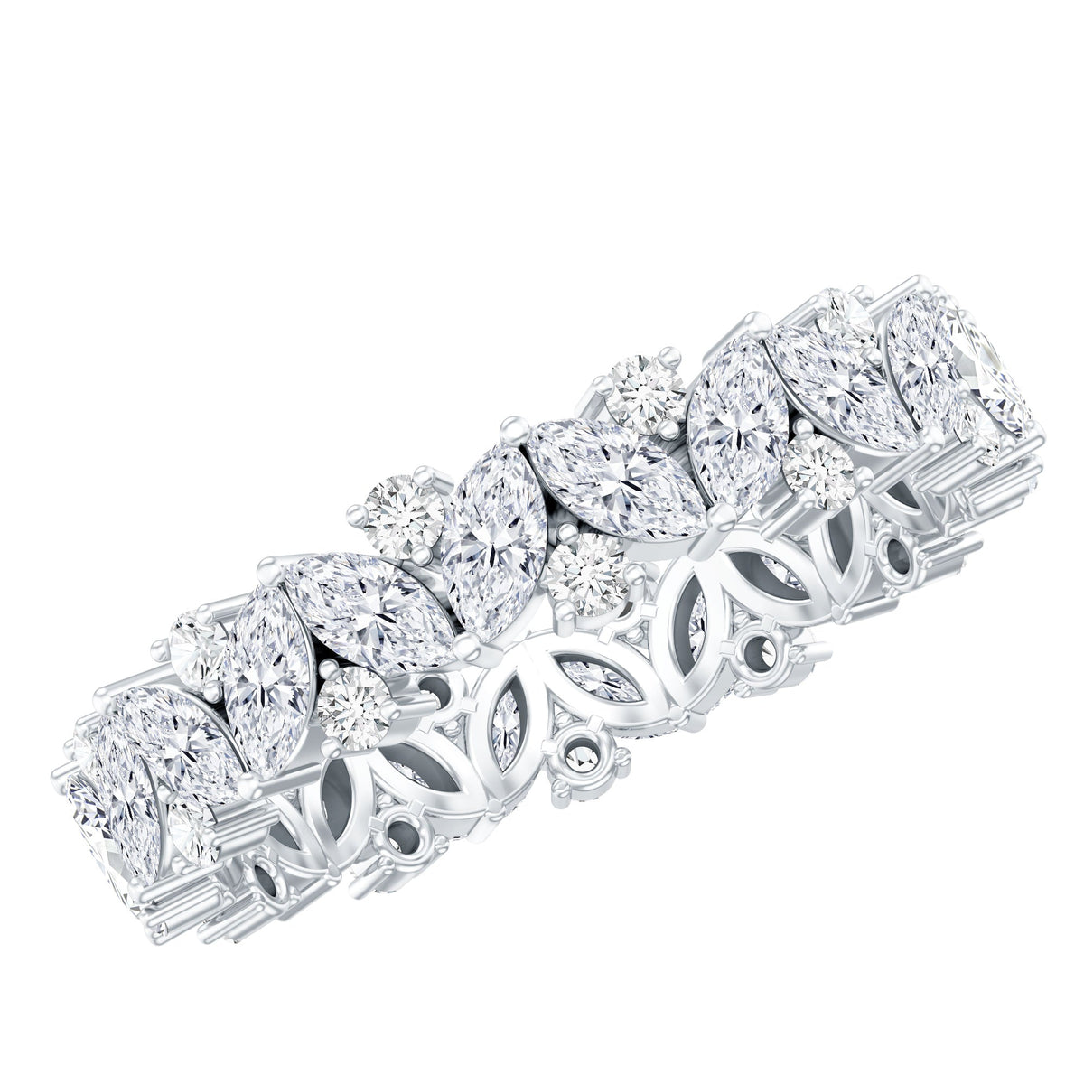 Certified Lab Grown Diamond Full Eternity Wedding Ring