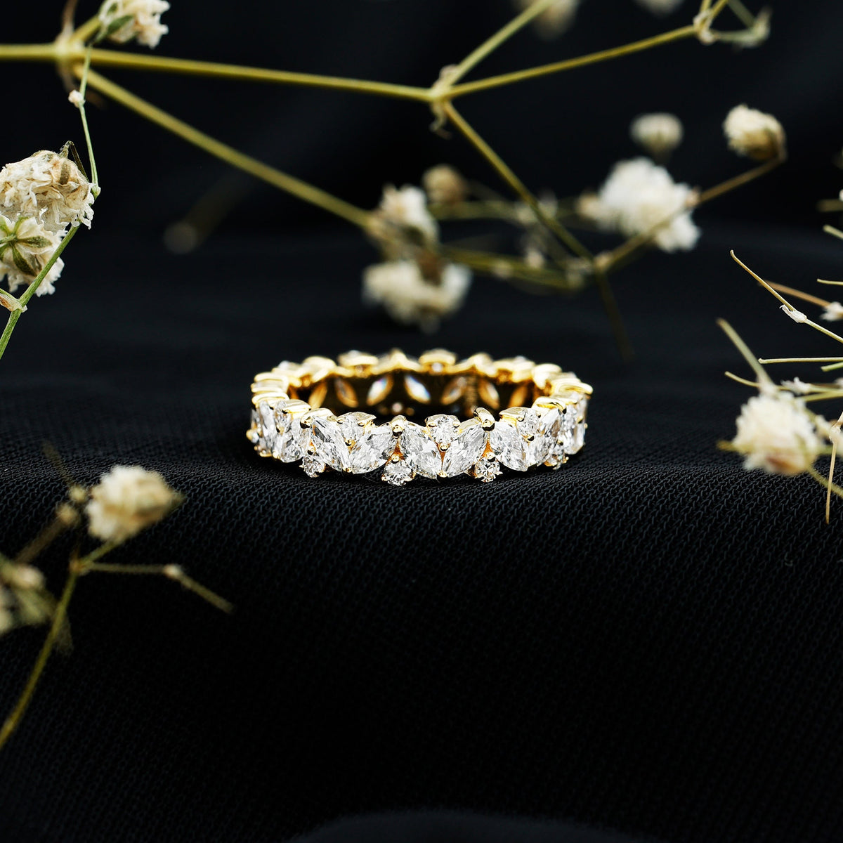 Certified Lab Grown Diamond Full Eternity Wedding Ring