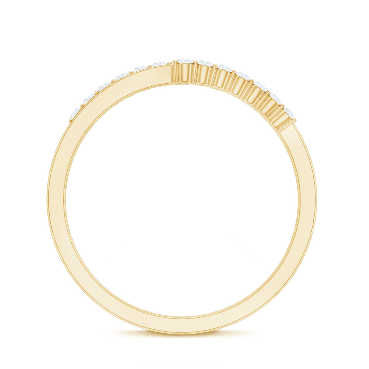 Minimalist Real Diamond Stackable Ring for Women