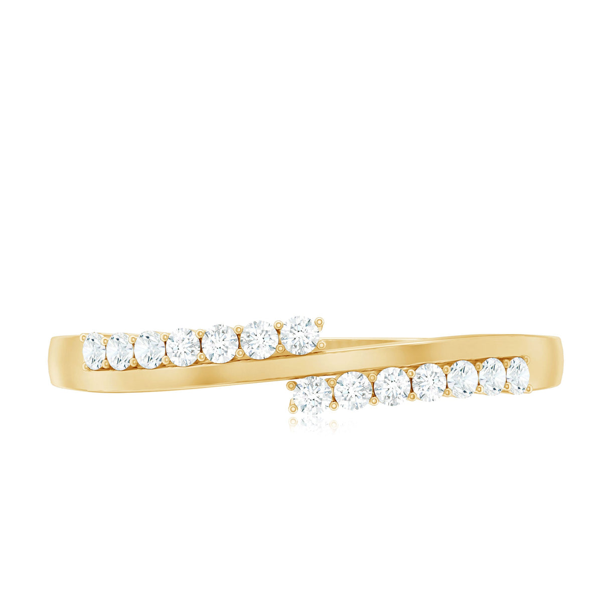 Minimalist Real Diamond Stackable Ring for Women