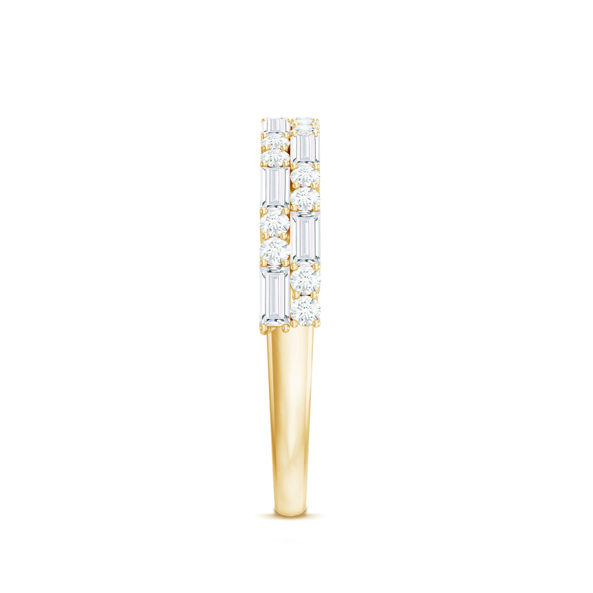 Natural Diamond Half Eternity Anniversary Ring in East West Style