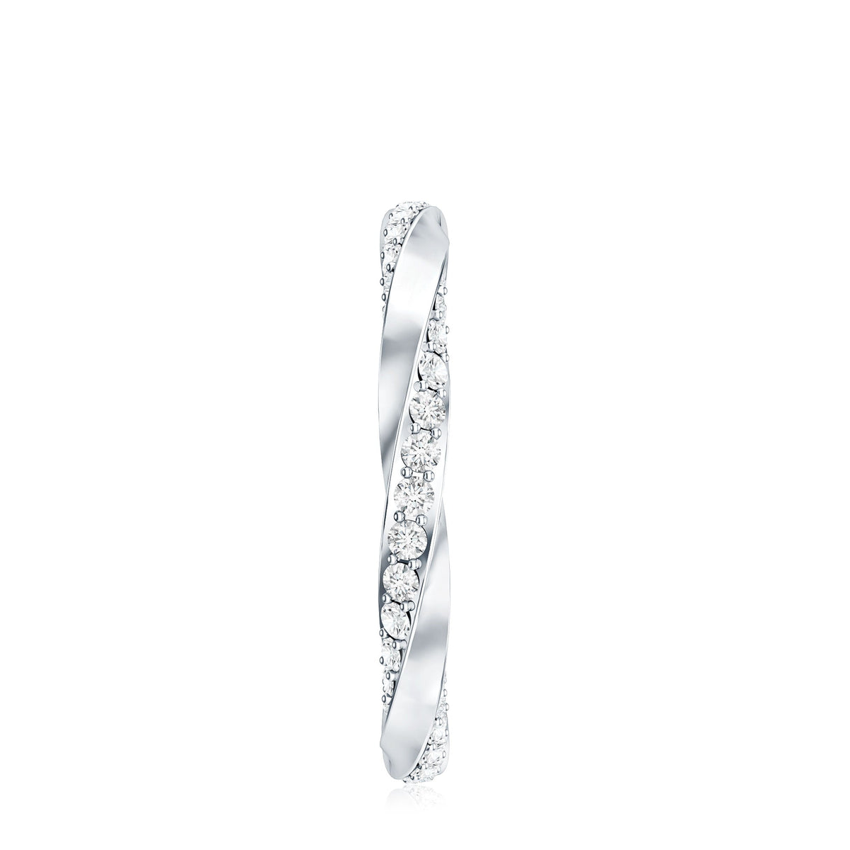 Certified Real Diamond Twisted Eternity Ring