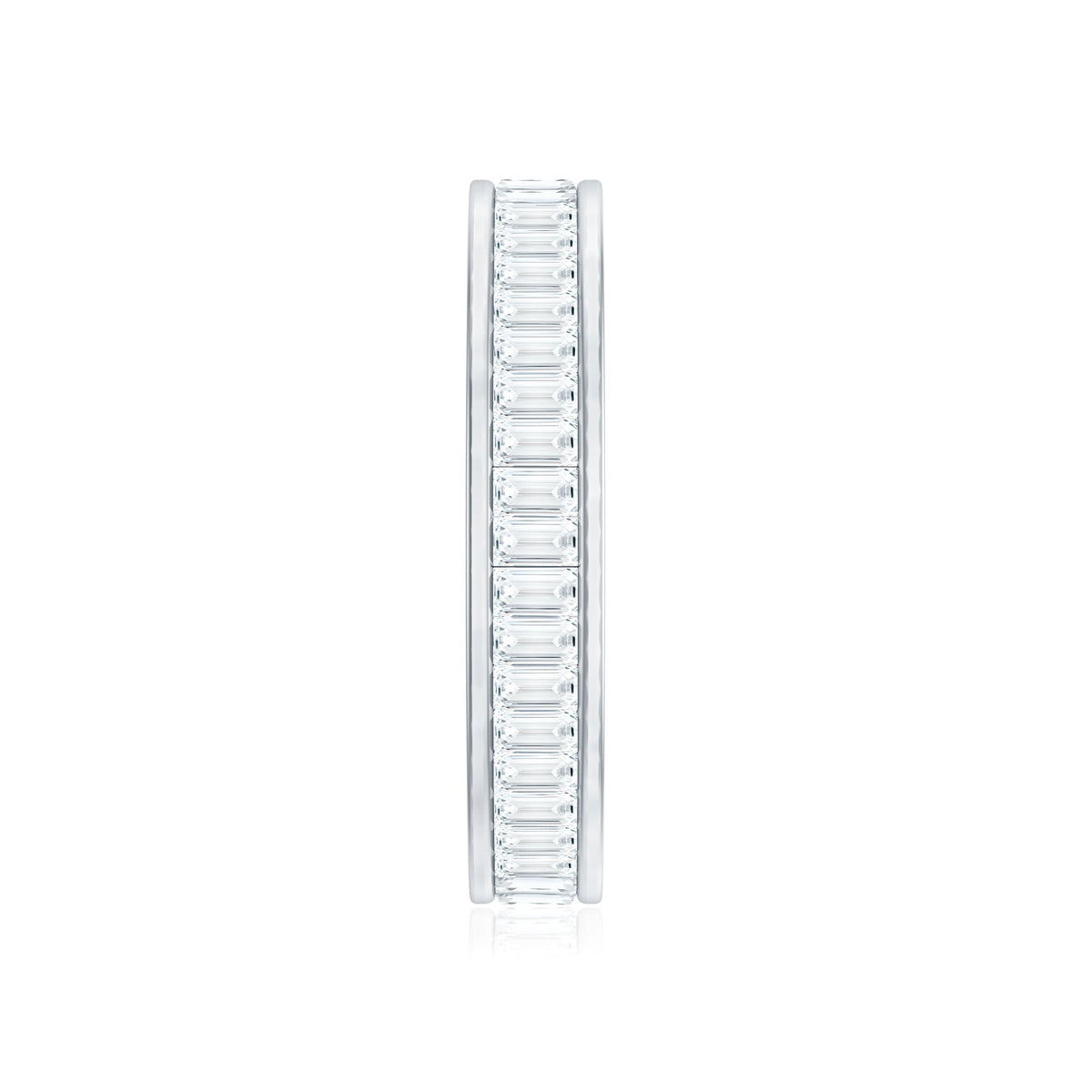 Baguette Cut Diamond Eternity Band in Channel Setting