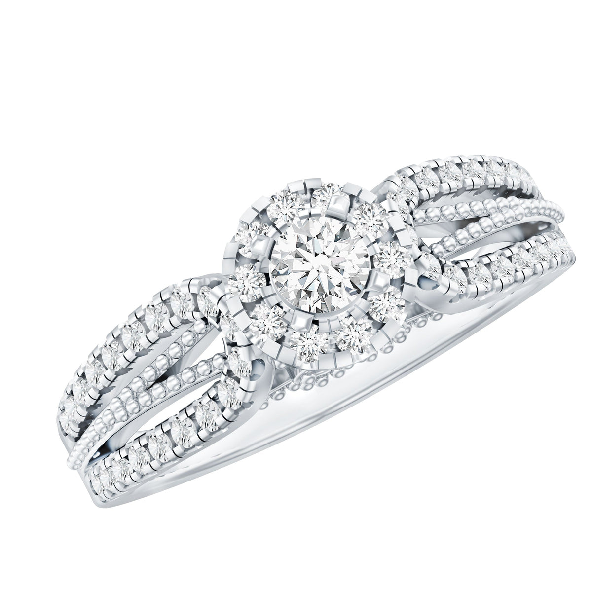 Vintage Looking Moissanite Engagement Ring For Women