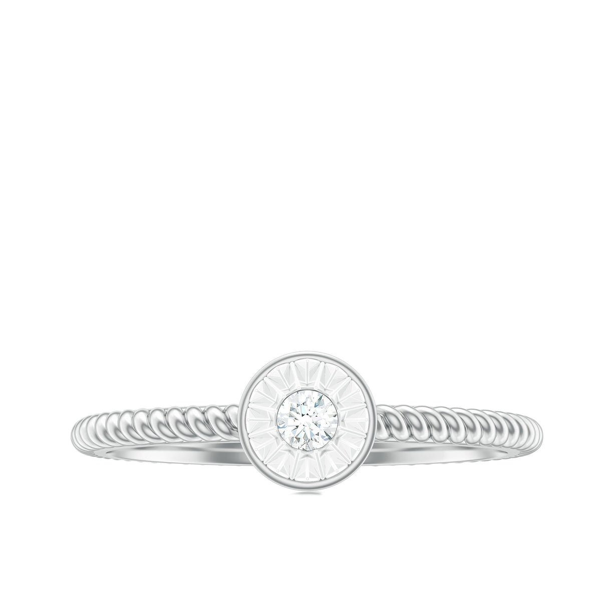 Illusion Set Diamond Promise Ring