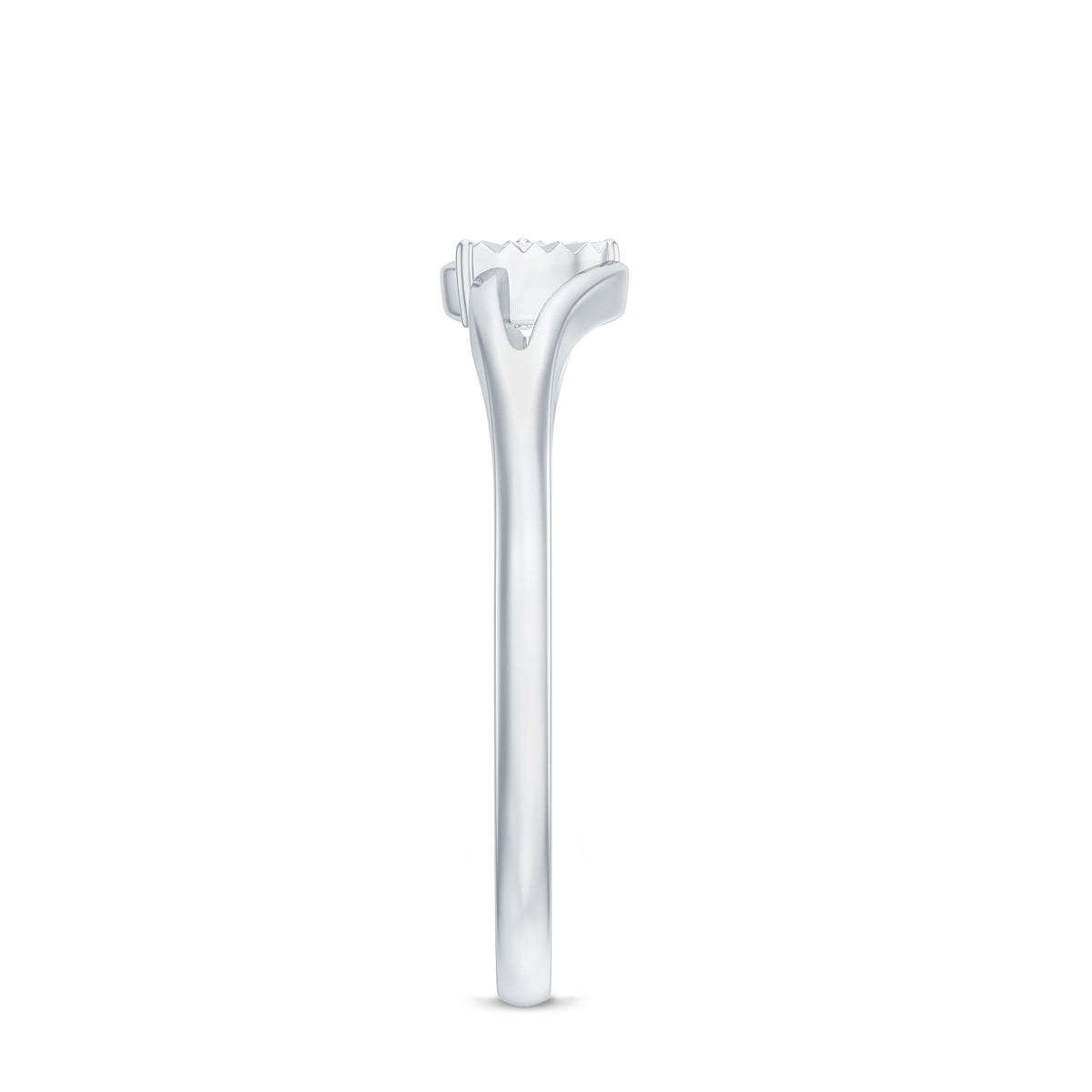 Certified Real Heart Promise Ring with Split Shank