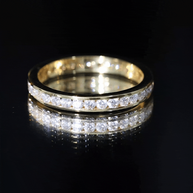 Certified Lab Grown Diamond Eternity Ring in Channel Set