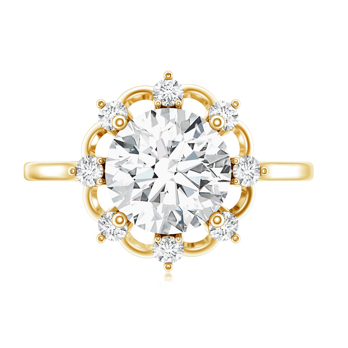 2 Carat Lab Grown Diamond Statement Engagement Ring