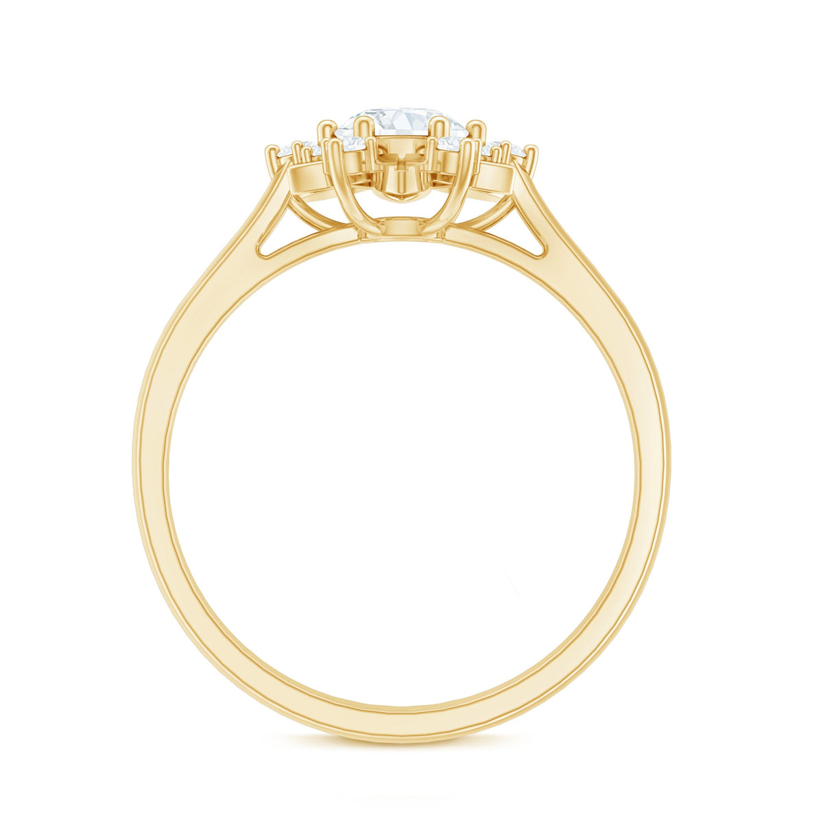 Certified Lab Grown Diamond Nature Engagement Ring