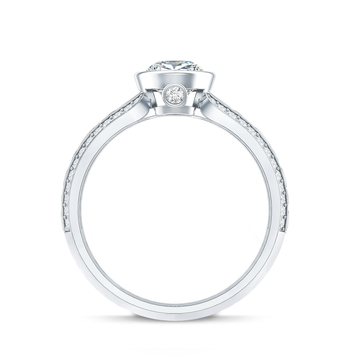 Certified Lab Created Diamond Antique Engagement Ring for Women