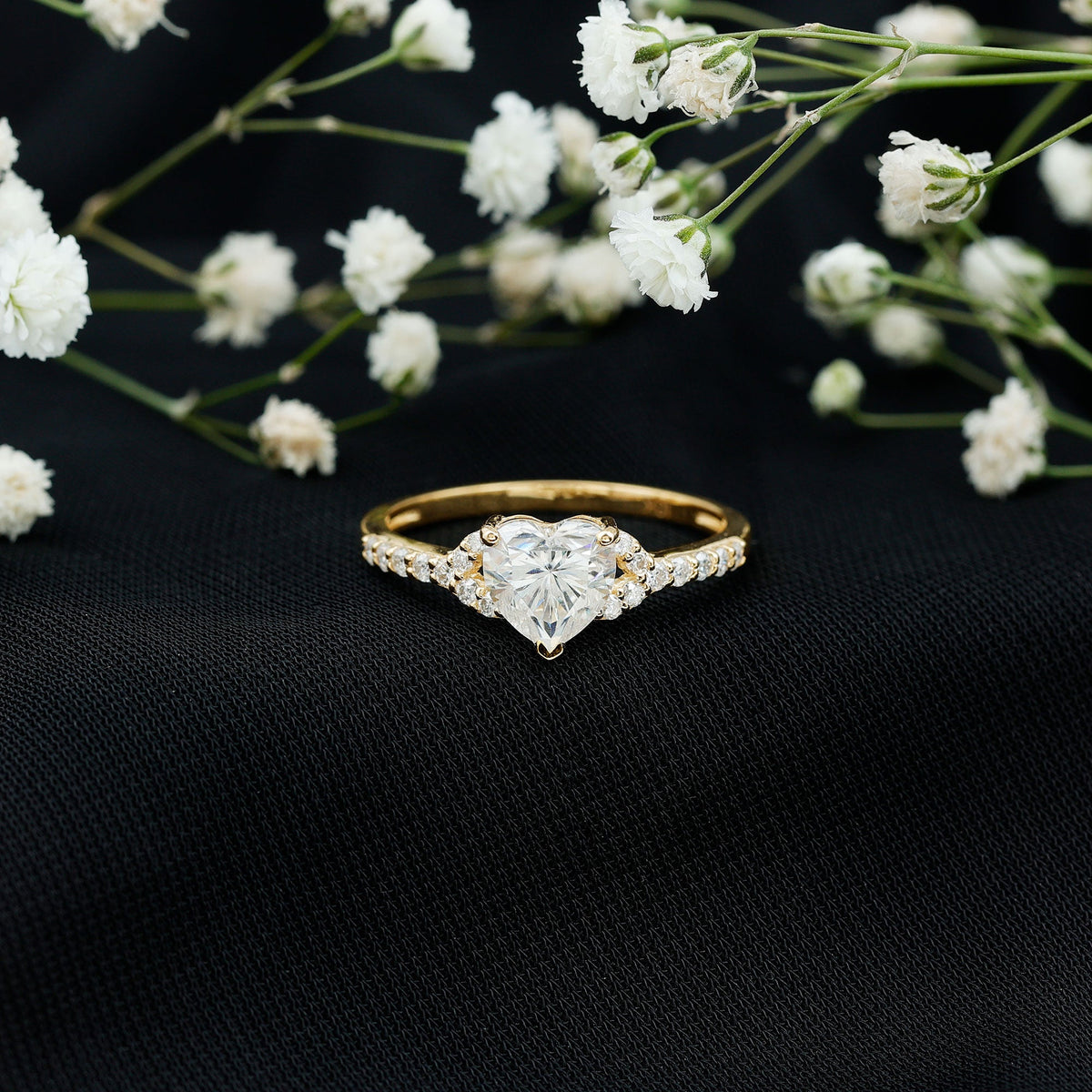 Certified 1.2 Carat Diamond Heart Solitaire Ring For Her