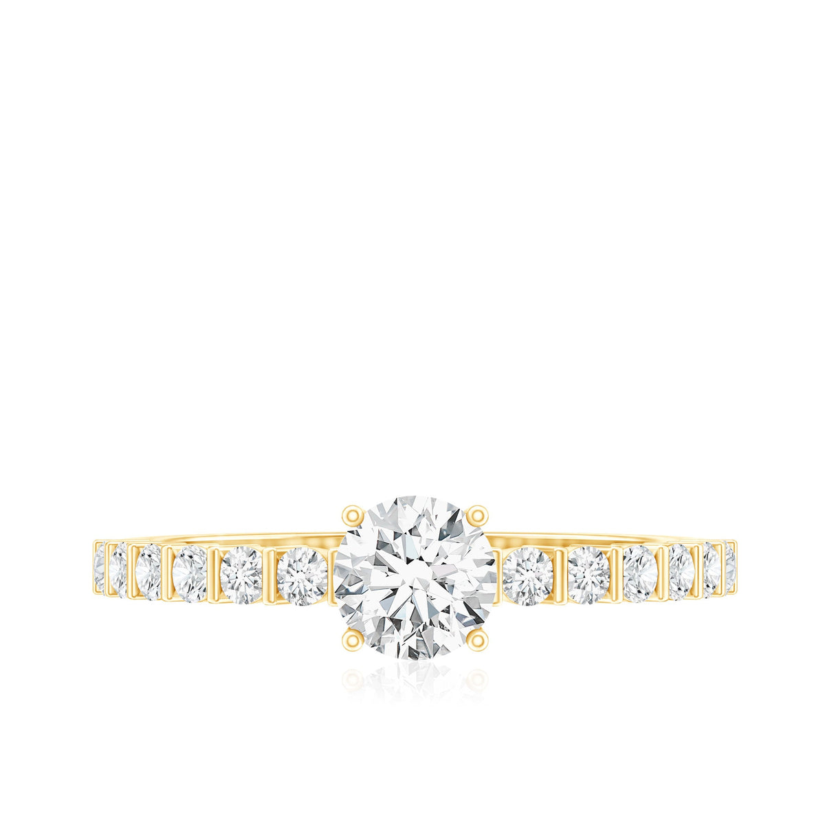 Certified Lab Grown Diamond Simple Solitaire Ring