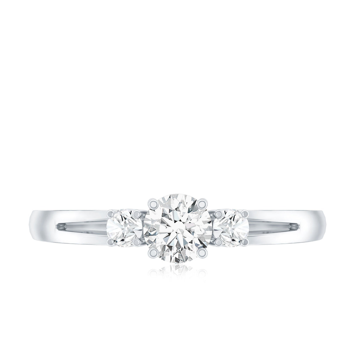 Certified Lab Created Diamond Promise Commitment Ring for Her