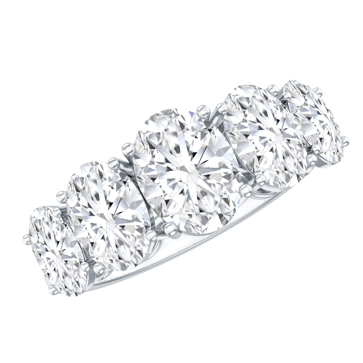 Lab Grown Diamond 5 Stone Statement Ring
