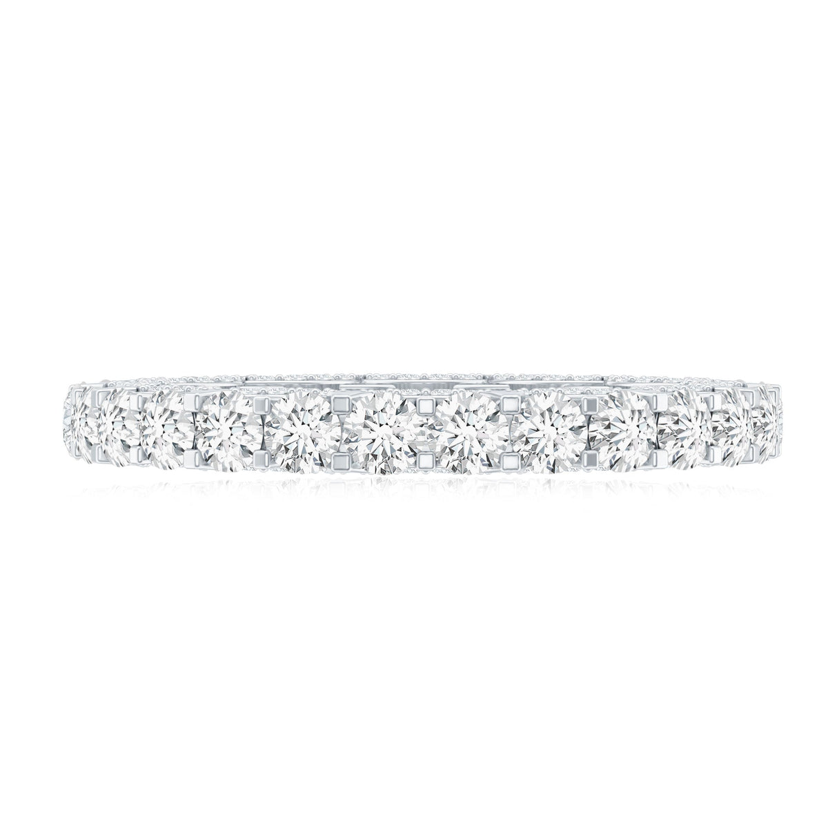 Certified Lab Created Diamond Eternity Wedding Band