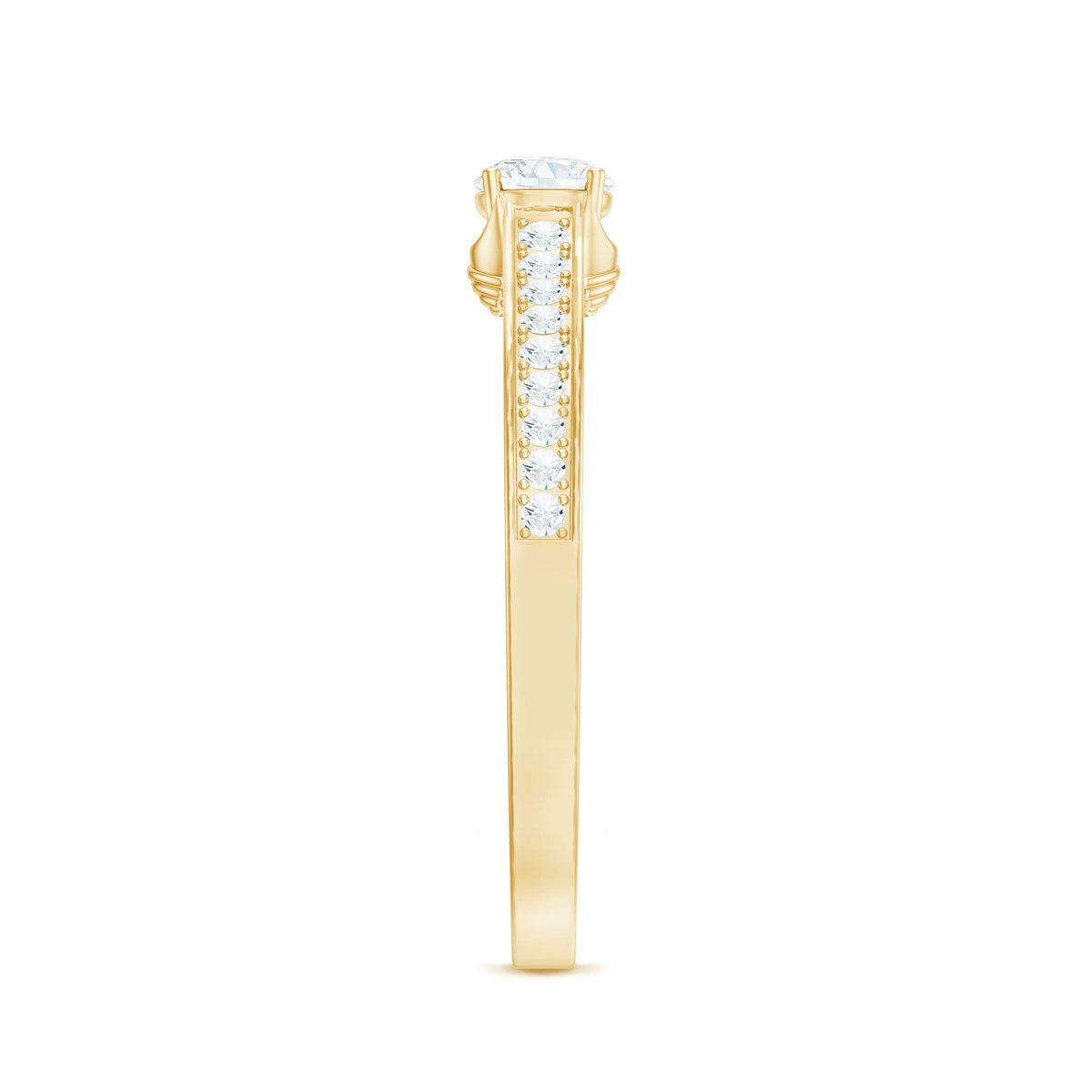 Minimal Round Diamond Promise Ring