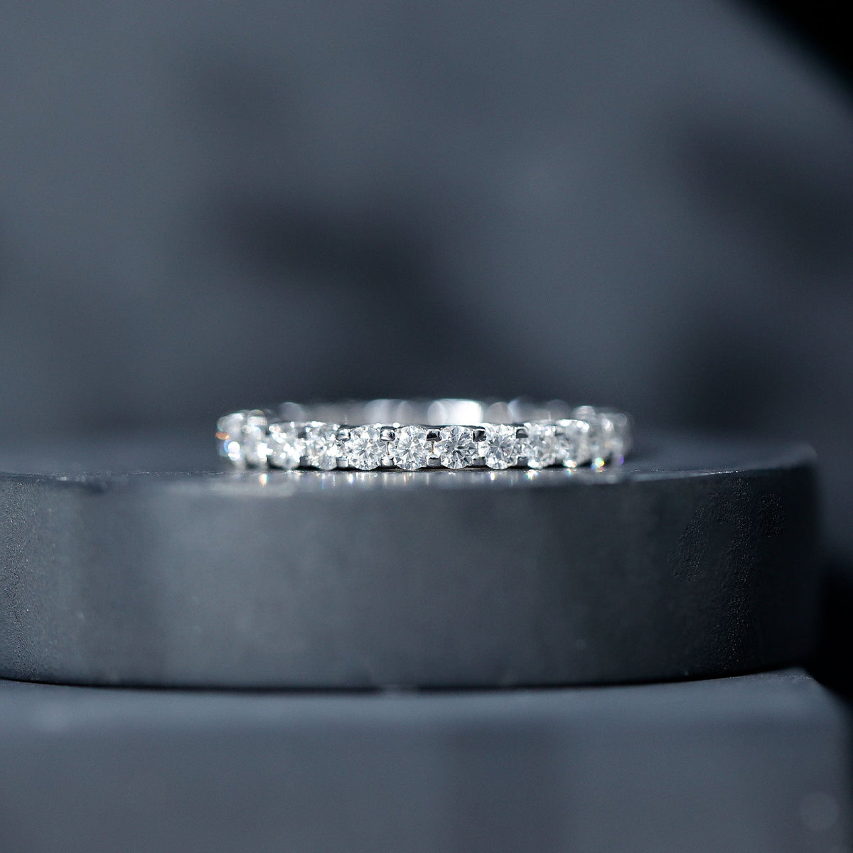 Brilliant Cut Moissanite Eternity Wedding Ring for Women