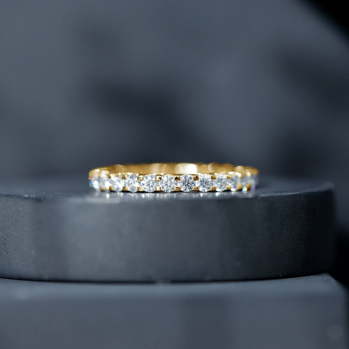 Brilliant Cut Moissanite Eternity Wedding Ring for Women