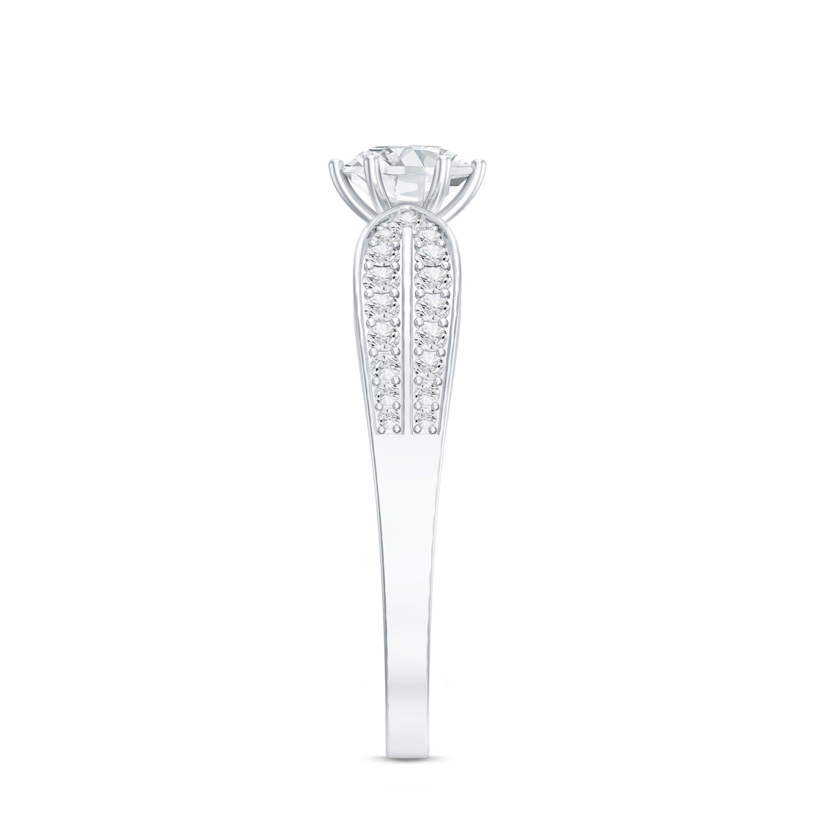Certified Solitaire Lab Grown Diamond Promise Engagement Ring