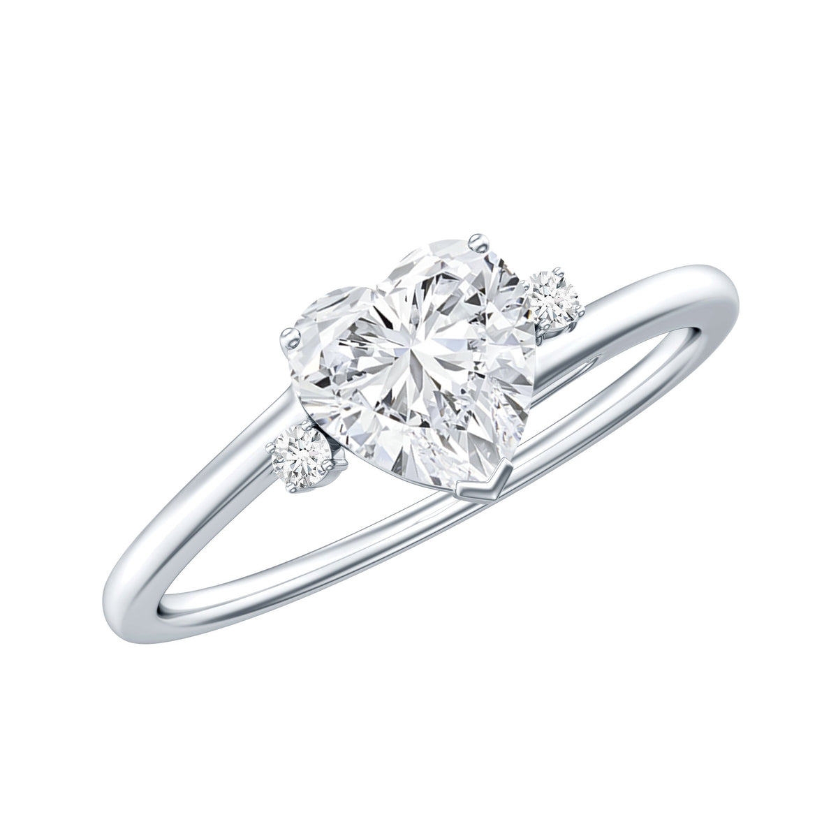 1.2 Carat Heart Lab Grown Diamond Proposal Ring For Her