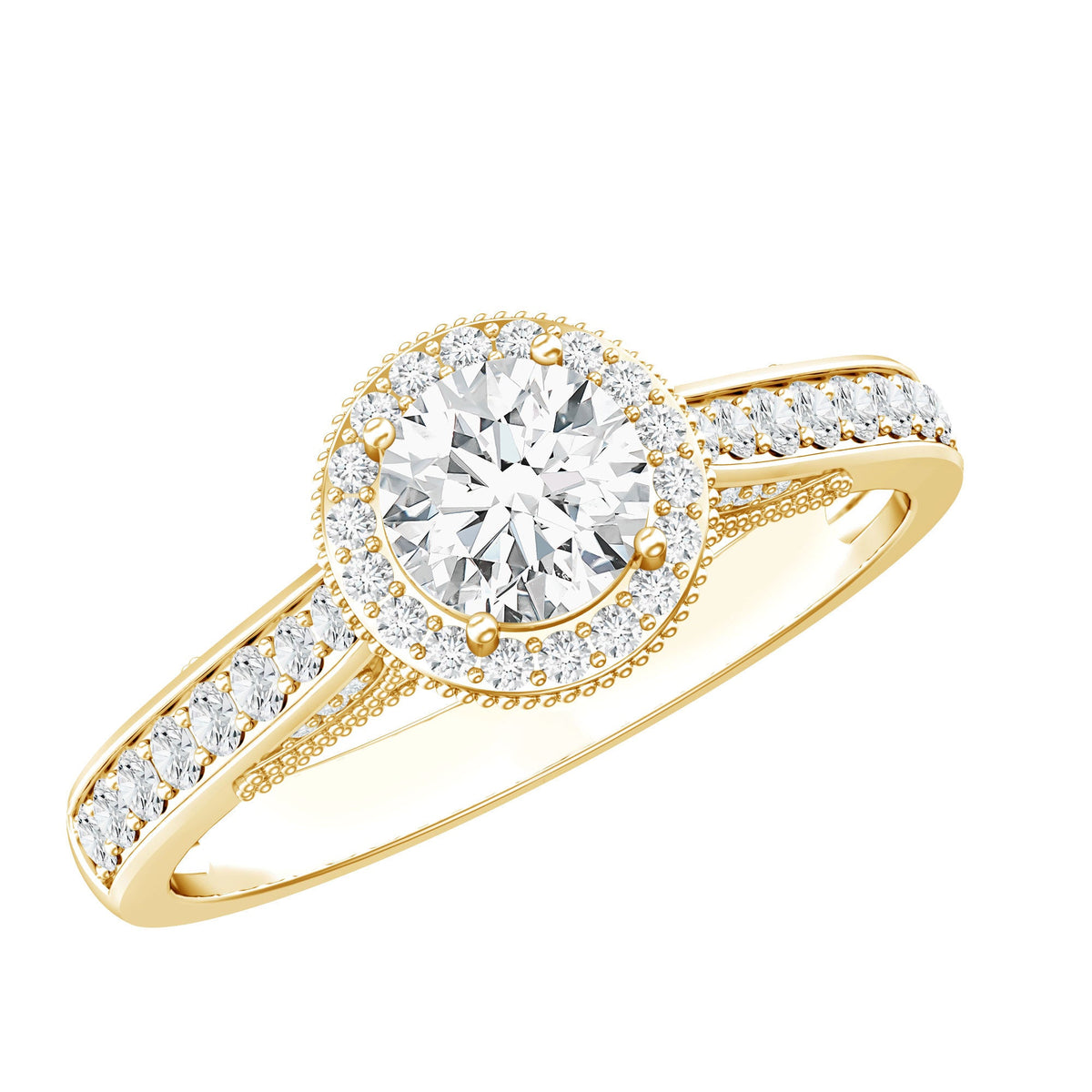 Diamond Vintage Looking Engagement Ring