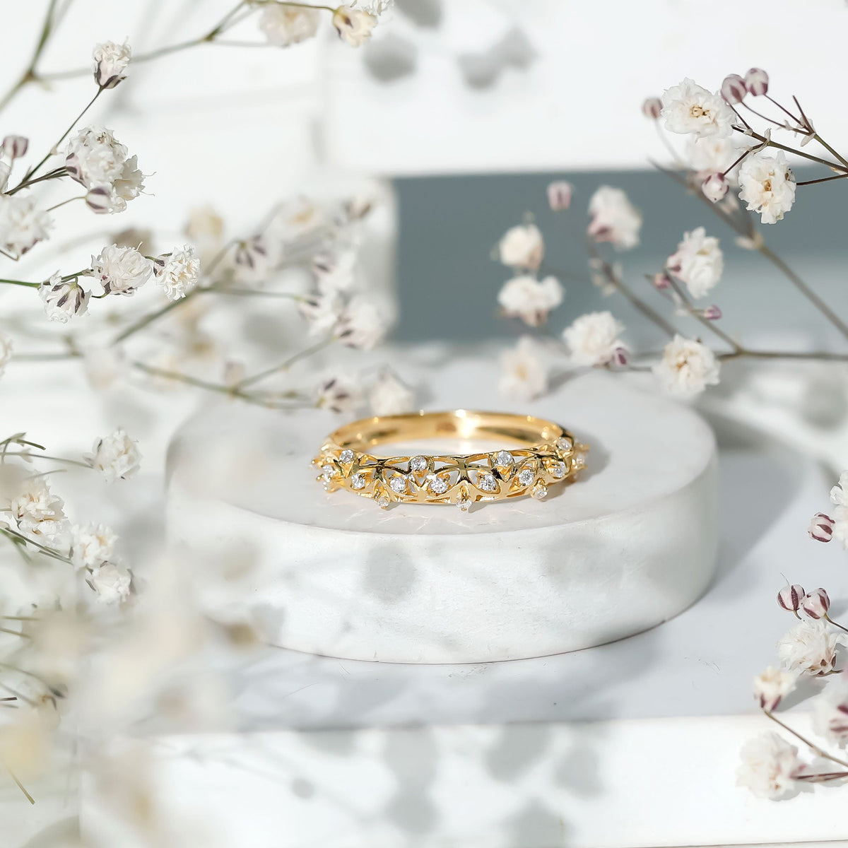 Designer Lab Grown Diamond Wedding Band For Women