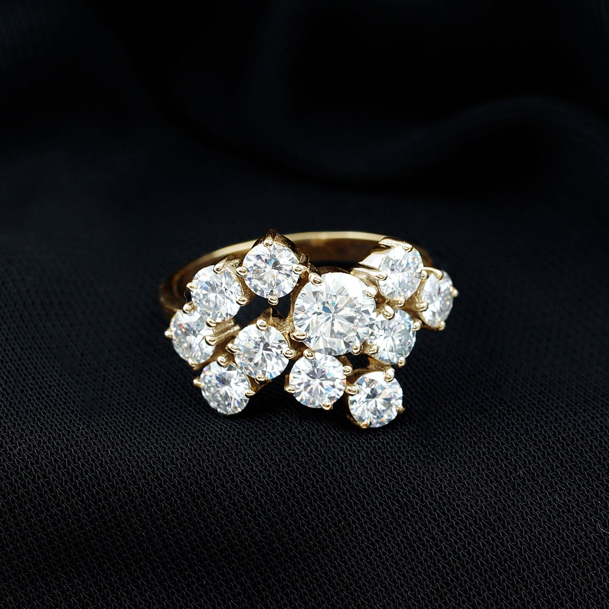 Certified Lab Grown Diamond Statement Engagement Ring for Women