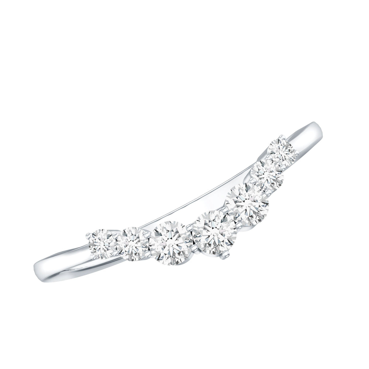 Certified Brilliant Cut Lab Grown Diamond Wedding Band Enhancer