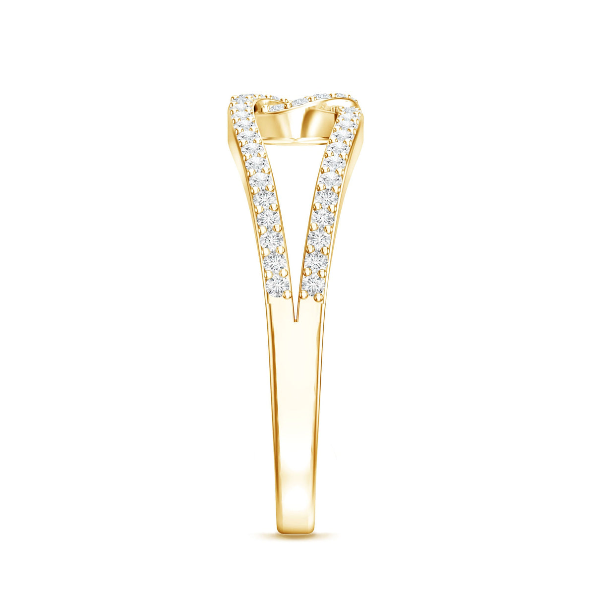 Brilliant Cut Lab Created Diamond Knot Anniversary Ring for Her