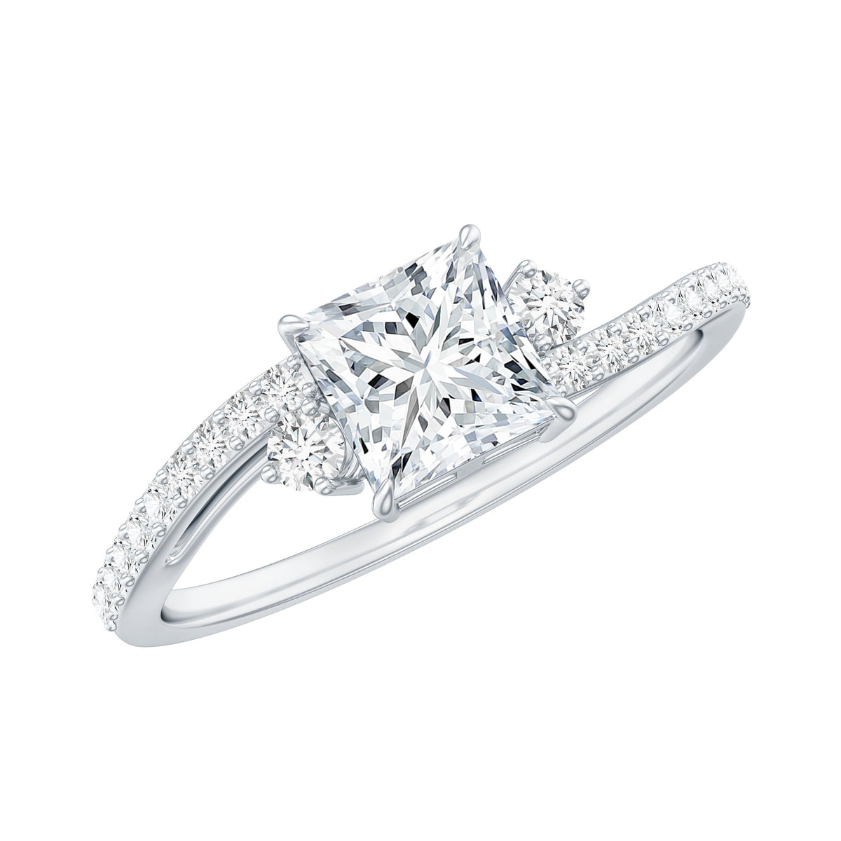 Certified Lab Grown Diamond Promise Engagement Ring