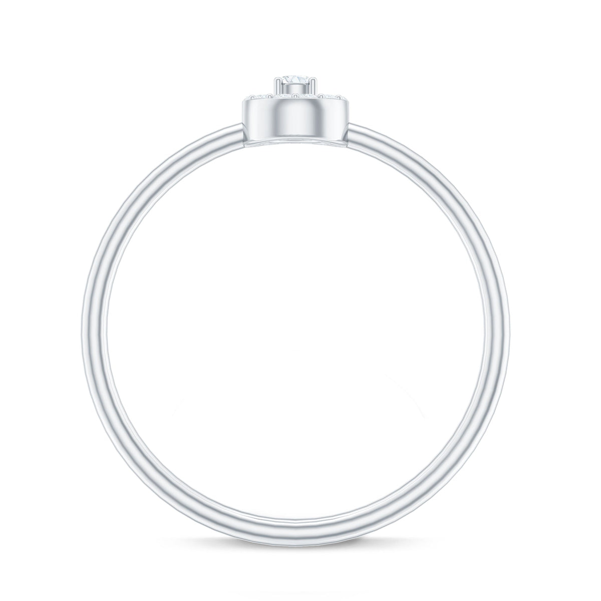 Natural Diamond Dainty Promise Ring
